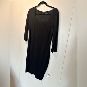 Black express square neck dress